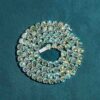 6MM Blue Moissanite Tennis Chain 14K Gold