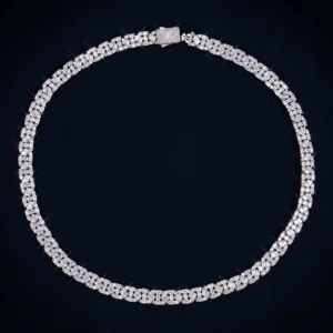 8MM VVS Baguette Mariner Link Chain 14K Gold