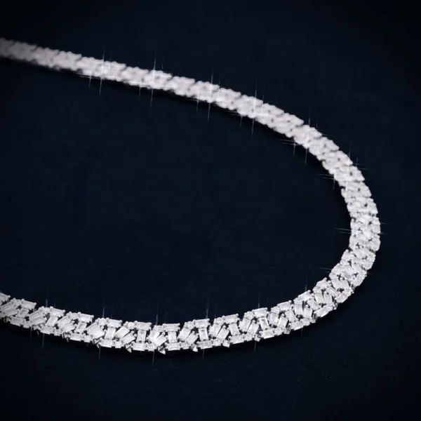 8MM VVS Baguette Mariner Link Chain 14K Gold - Image 2
