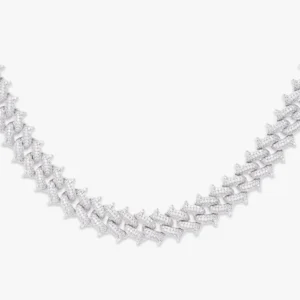 12MM Iced Out Spiked Cuban Link Chain