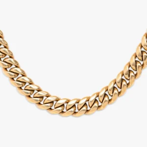 14MM Cuban Link Chain 14K Gold