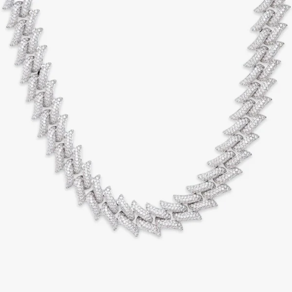 14MM Iced Out Spiked Cuban Link Chain