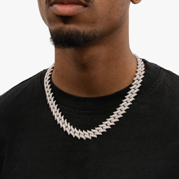 14MM Iced Out Spiked Cuban Link Chain - Image 2