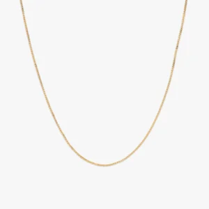 1MM Box Link Chain 14K Gold