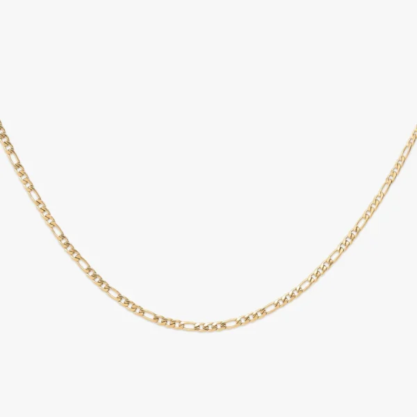 1MM Figaro Chain 14K Gold
