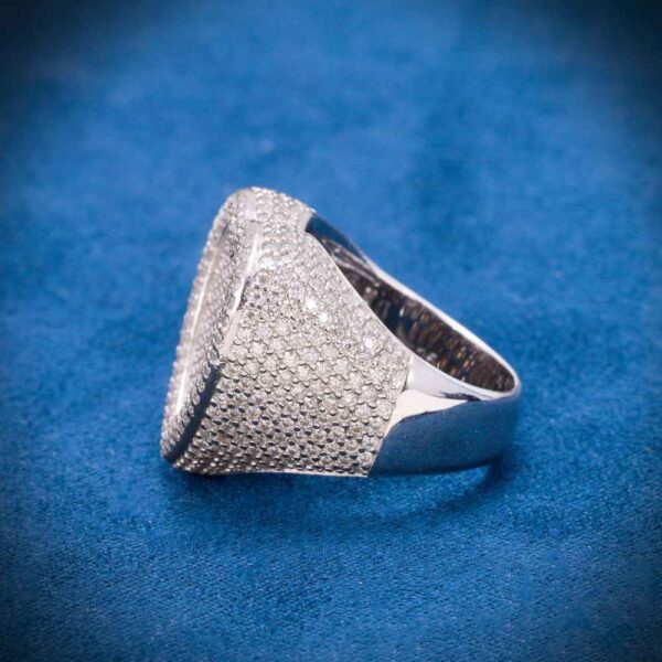 2-layer Moissanite Heart Ring 14K Gold - Image 3
