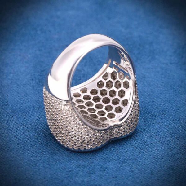 2-layer Moissanite Heart Ring 14K Gold - Image 4