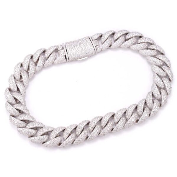 20MM Cluster-Set Miami Cuban Link Chain 14K Gold - Image 2
