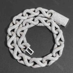 20MM Iced Out Paper Clip Infinity Chain