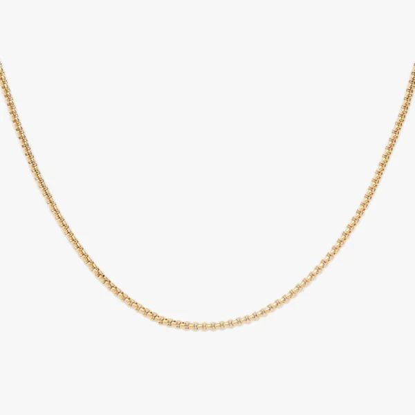 2MM Box Link Chain 14K Gold