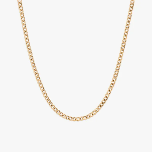 2MM Curb Link Chain 14K Gold