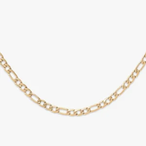 4MM Figaro Chain 14K Gold