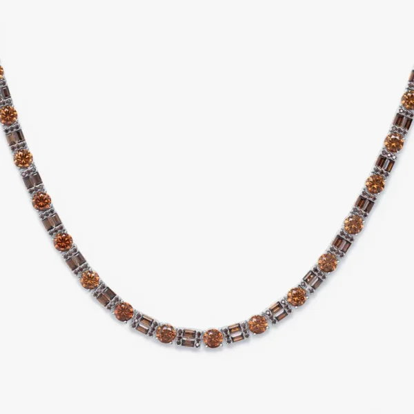 5MM Brown Moissanite Tennis Chain - Image 2