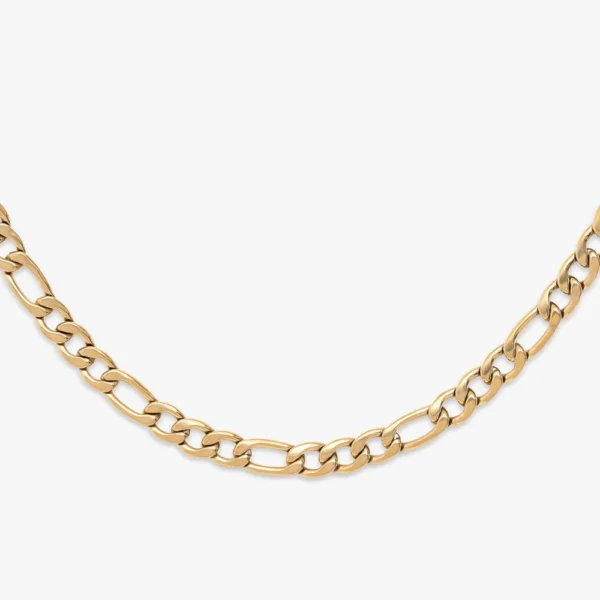 5MM Figaro Chain 14K Gold
