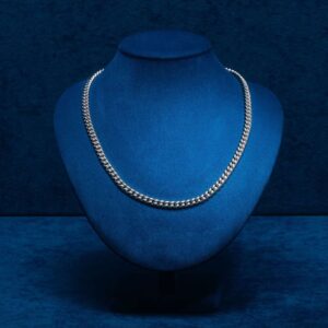 6MM Cuban Link Chain 14K White Gold