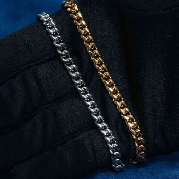 6MM Cuban Link Chain 14K White Gold - Image 3