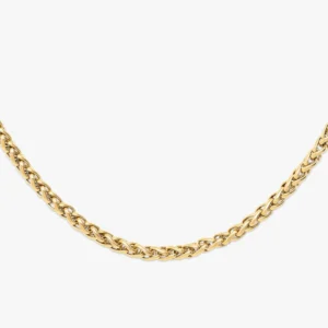 6MM Wheat Link Chain 14K Gold