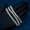 7MM Moissanite Rope Chain 14K Gold - Image 3