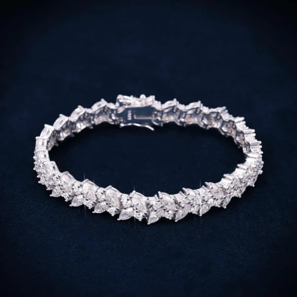 9MM Moissanite Eternal Harmony Tennis Bracelet 14K Gold