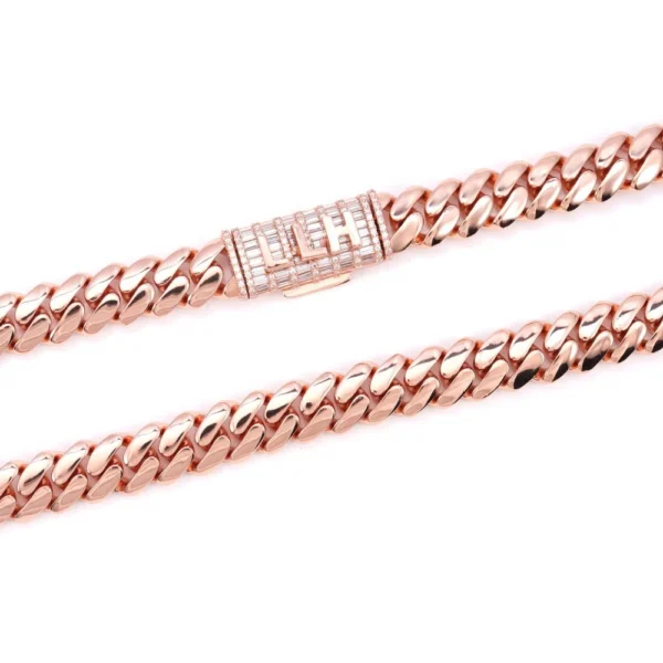 CUSTOM CLASP 12MM Moissanite Miami Cuban Link Chain 14K Gold - Image 3