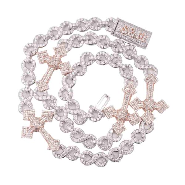 CUSTOM CLASP 15MM Infinity Link Cross Chain - Image 3