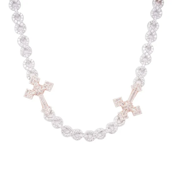 CUSTOM CLASP 15MM Infinity Link Cross Chain
