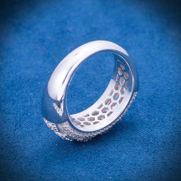 Round Shaped Moissanite Ring 14K Gold - Image 3