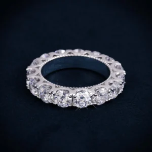 5MM VVS Eternity Band Ring 14K Gold