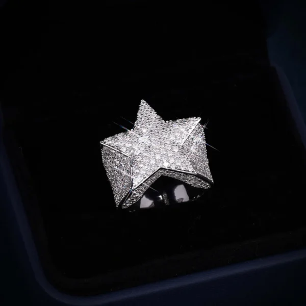 VVS Star Ring 14K Gold - Image 2