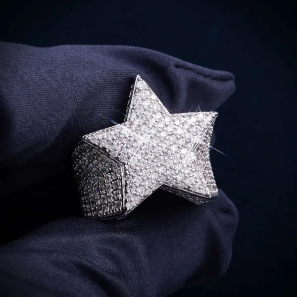 VVS Star Ring 14K Gold - Image 3
