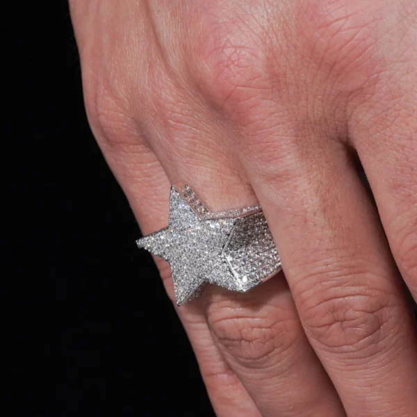 VVS Star Ring 14K Gold - Image 5