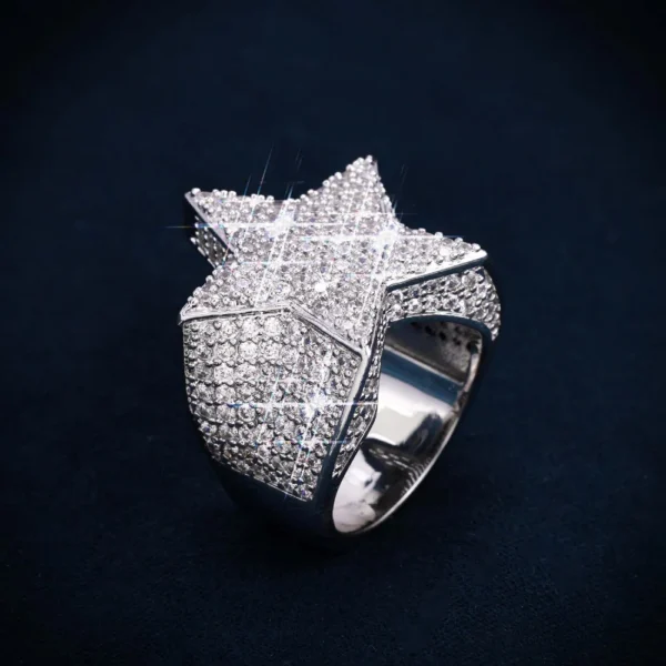 VVS Star Ring 14K Gold - Image 4