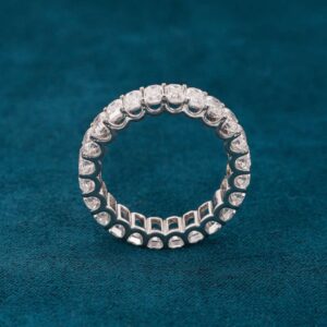 Moissanite Baguette Band Ring 14K Gold