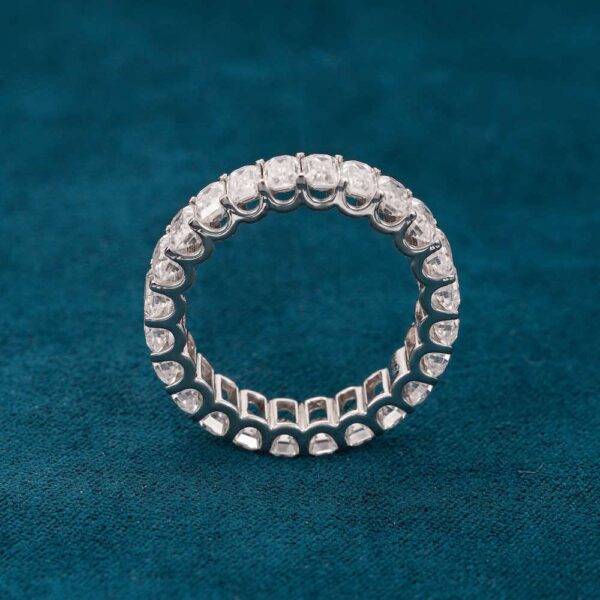 Moissanite Baguette Band Ring 14K Gold