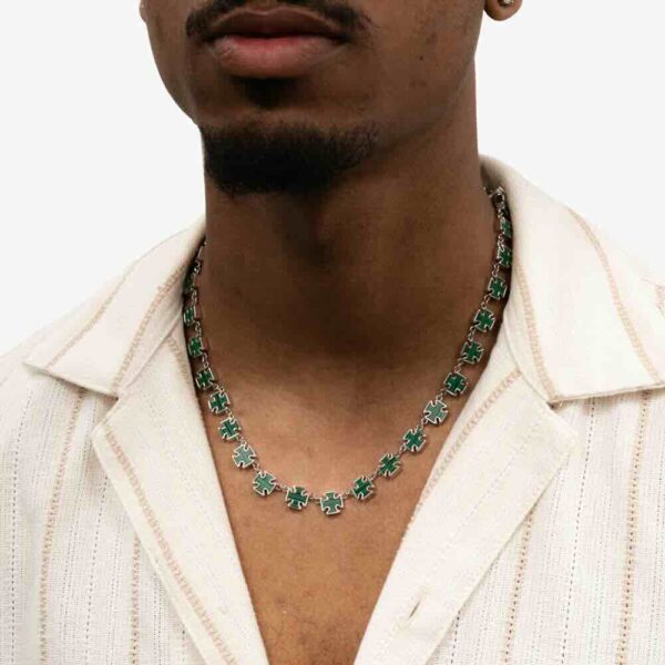 Cross Motif Green Chain - Image 2