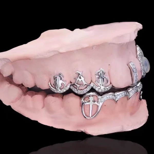 Custom Moissanite Opal Grillz - Image 3