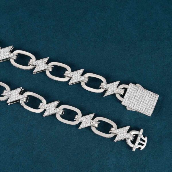 14MM Moissanite Bolt Link Chain - Image 2