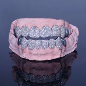 Plain Tusk Diamond Grillz 14K Gold