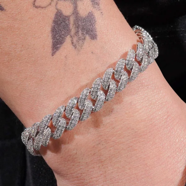 10MM VVS Miami Cuban Link Bracelet 14K Gold - Image 2