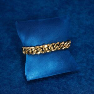 12MM Cuban Link Bracelet 14K Yellow Gold