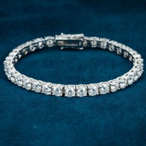 5MM Moissanite Tennis Bracelet 14K Gold