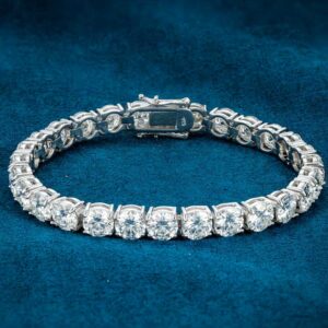 6MM Moissanite Tennis Bracelet 14K Gold