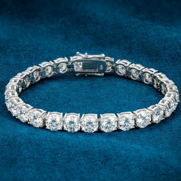 6MM Moissanite Tennis Bracelet 14K Gold