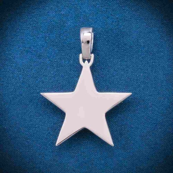 Moissanite Star Pendant 14K Gold - Image 2