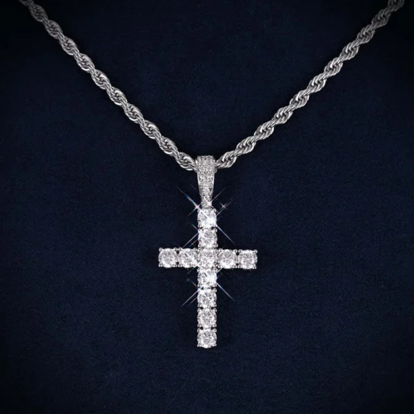 VVS Cross Pendant 14K Gold