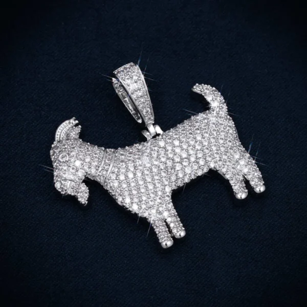 VVS Goat Pendant 14K Gold - Image 2