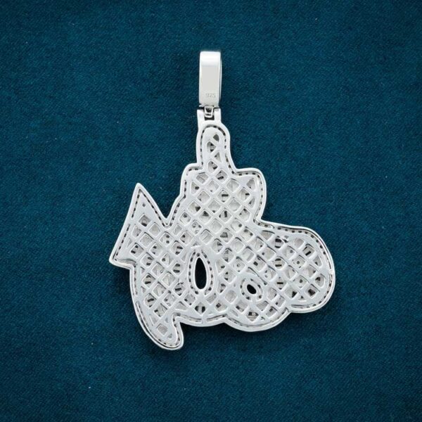 Moissanite Allah Pendant 14K Gold - Image 2