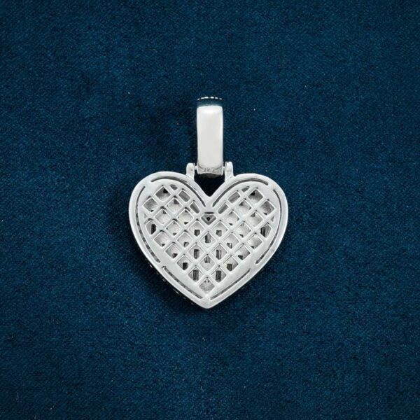 Moissanite Heart Pendant 14K Gold - Image 2
