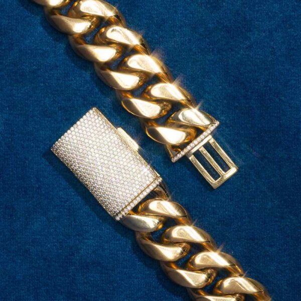 6MM Cuban Link Bracelet 14K Yellow Gold - Image 3