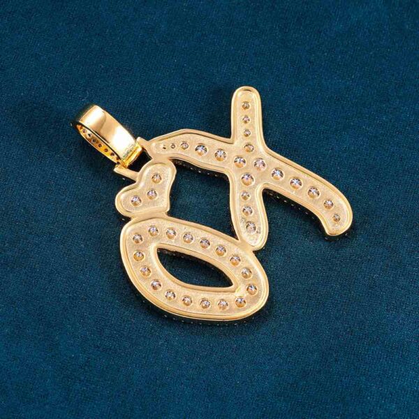 XO Necklace Pendant 14K Gold - Image 2